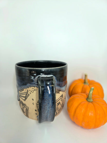 Spooky Library Mug